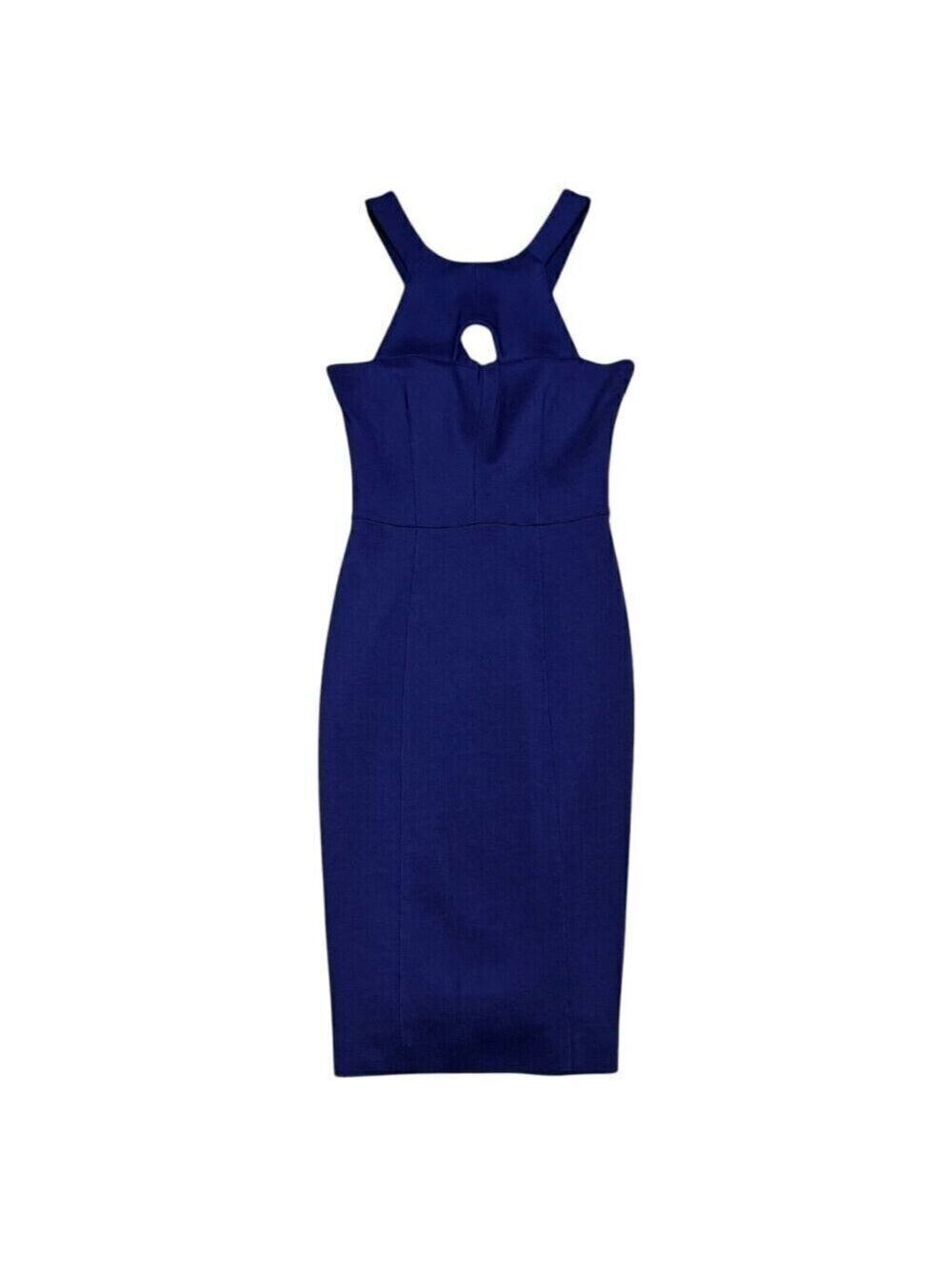STUNNING Burberry Dress London Blue Sleeveless Sheath Business Casual Cute Small